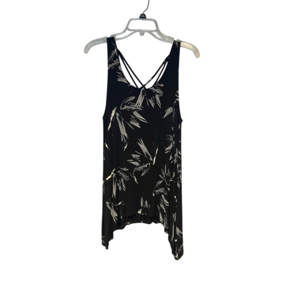 Apt. 9 Womens Black & White Tunic Tank Top Size Large